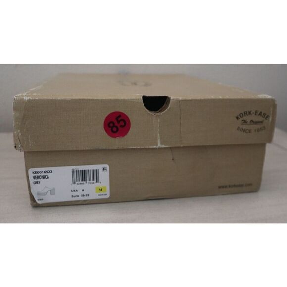 Kork-Ease KE0016922 Women's Sz 8M Gray Leather Veronica Sky-High Mules - Picture 16 of 16